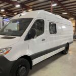 White Sprinter medical vehicle exterior