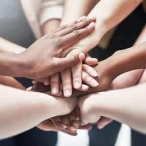 hands together