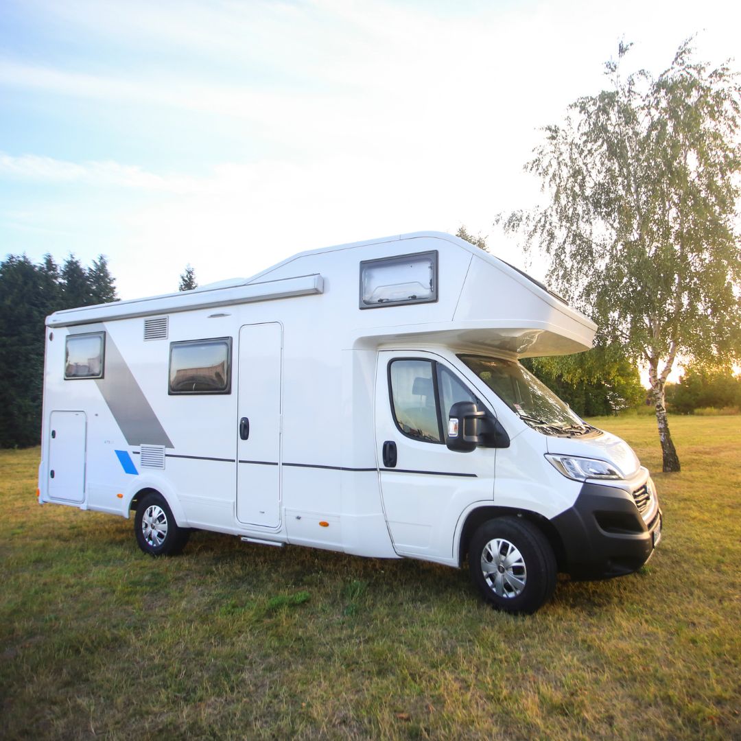 exterior of a traditional RV