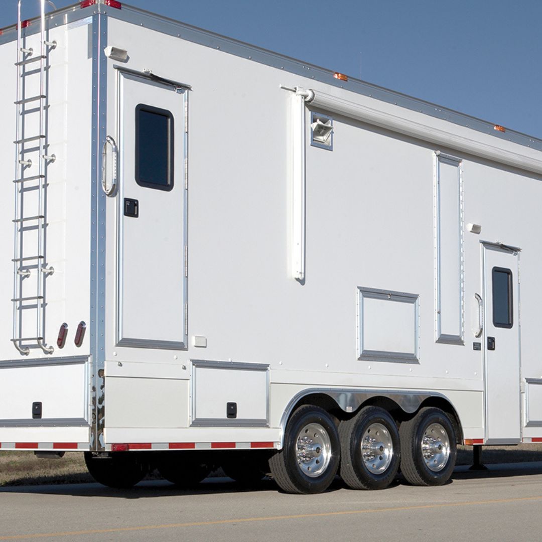 exterior of a trailer