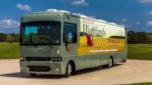 exterior of a mobile dental unit