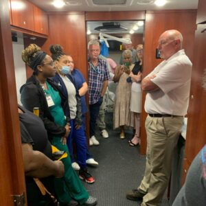 mobile medical vehicle interior