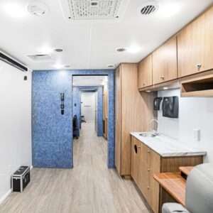 custom medical coach bus interior