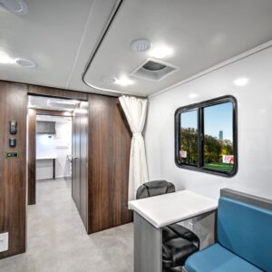 interior of custom mobile medical vehicle