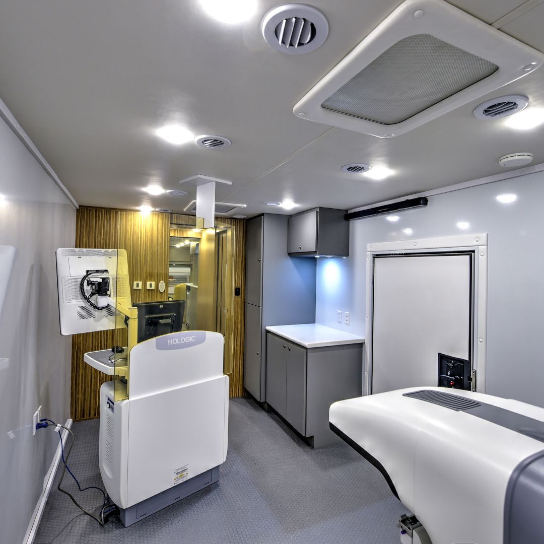 interior image of a mobile medical vehicle