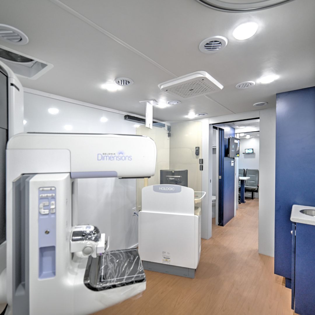 interior image of a mobile medical vehicle
