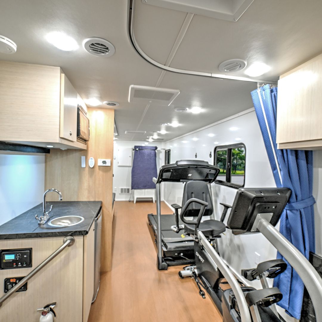interior image of a mobile medical vehicle