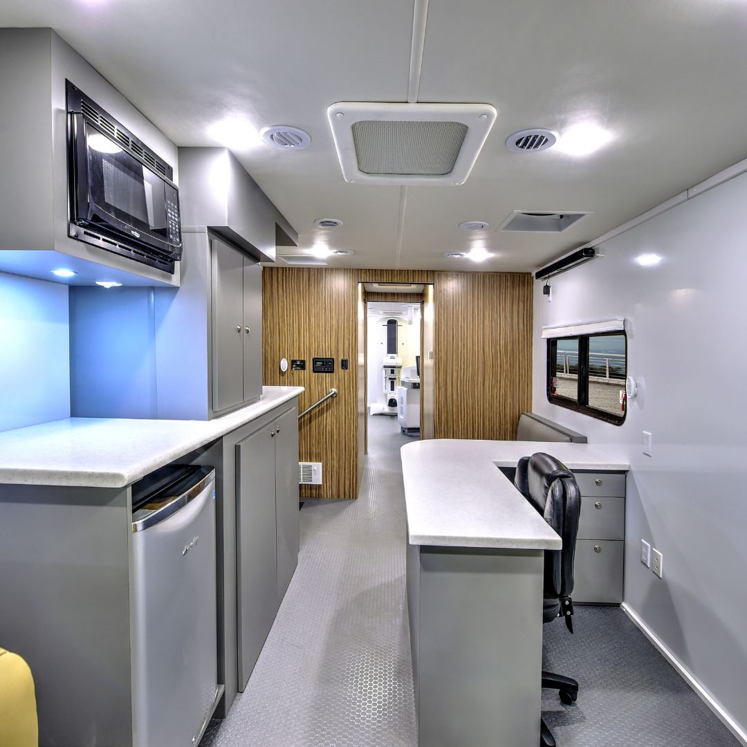 interior image of a mobile medical vehicle