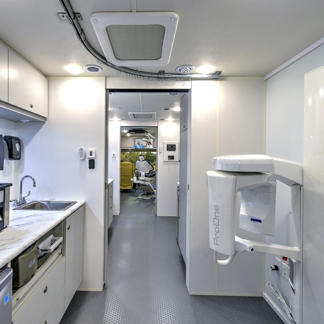 interior image of a mobile dental vehicle