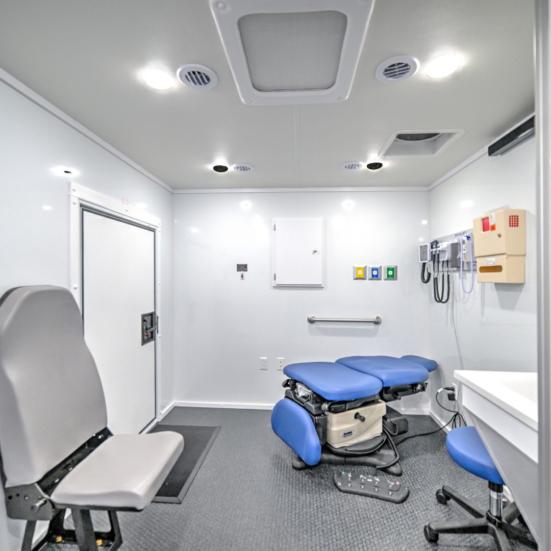 interior image of a mobile medical vehicle