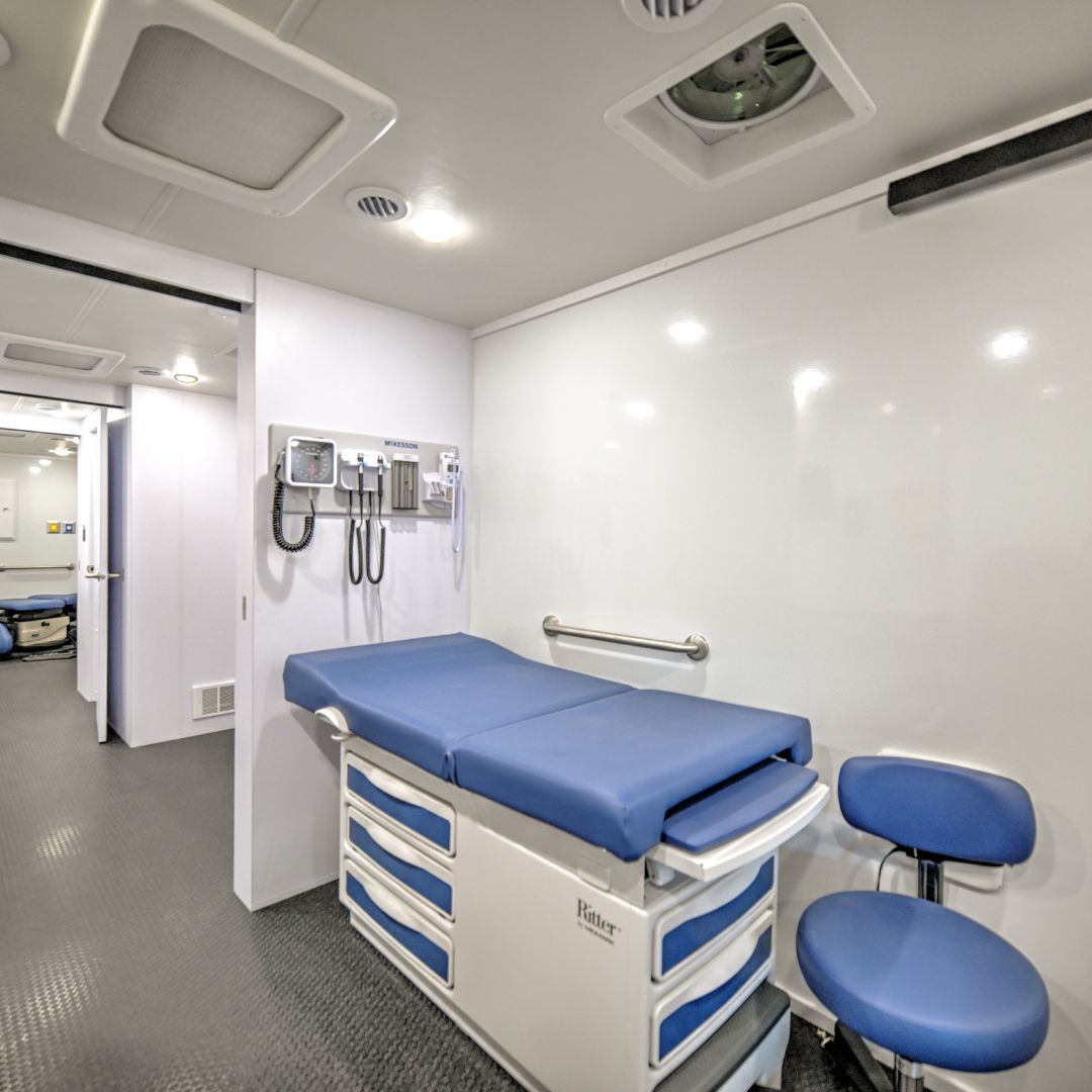 interior image of a mobile medical vehicle