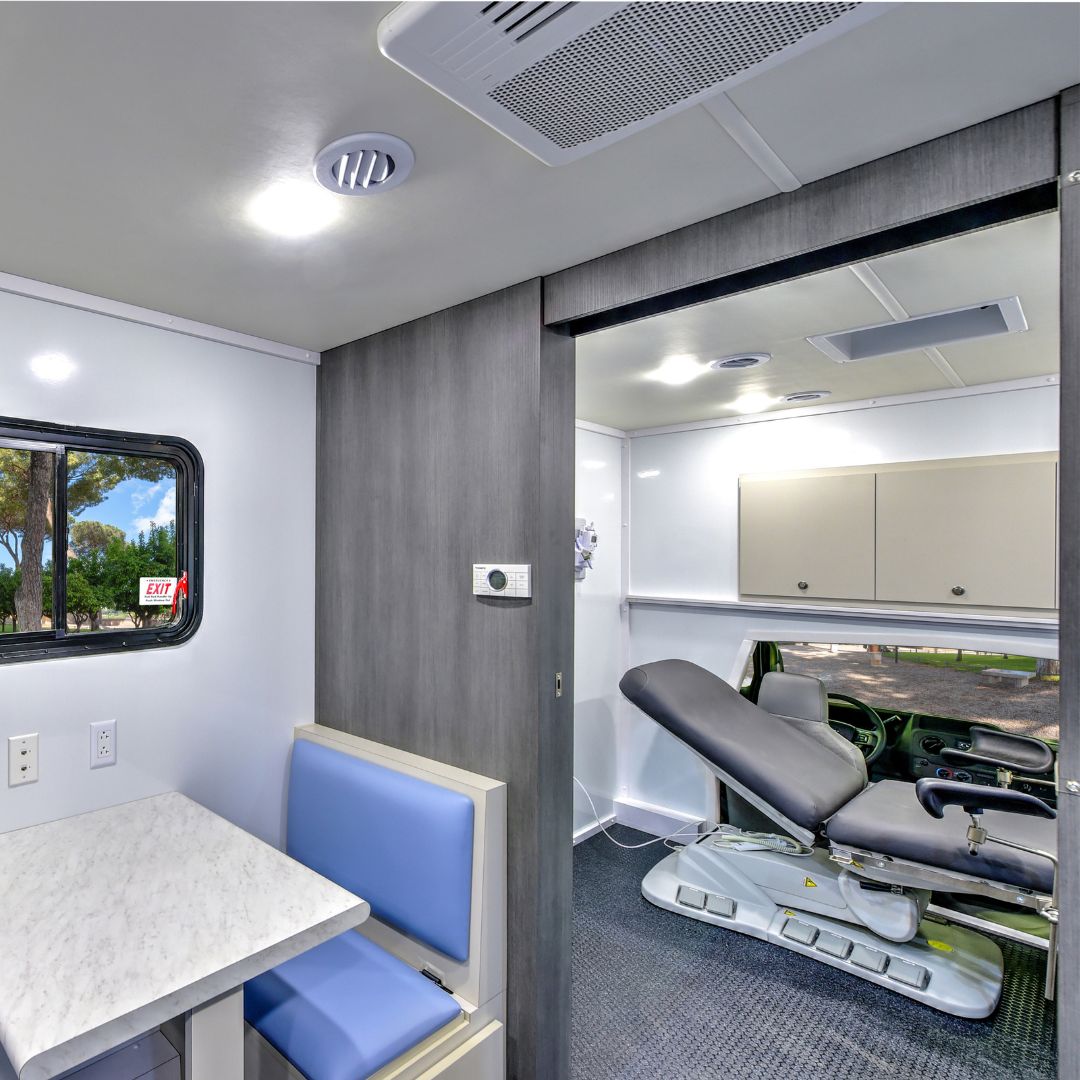 interior image of a mobile medical vehicle
