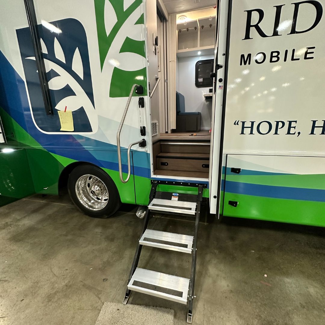 exterior image of a mobile medical vehicle entrance