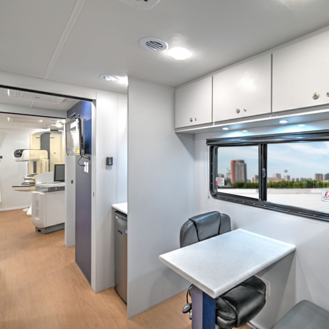 interior image of a mobile medical vehicle
