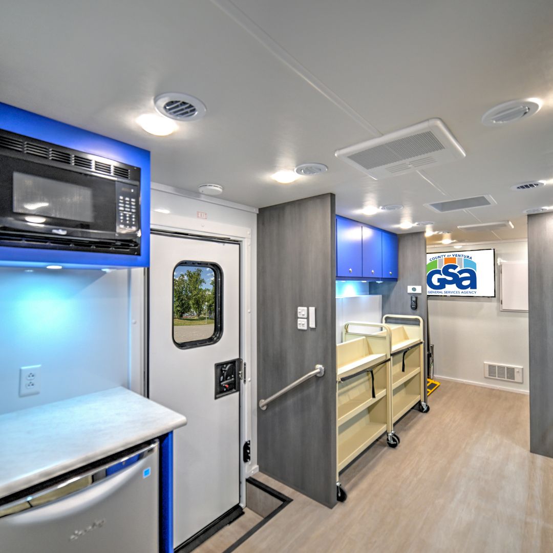 interior image of a mobile medical vehicle
