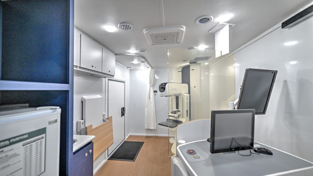 interior image of a mobile medical vehicle