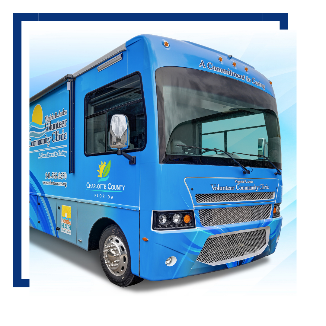 healthcare bus blue