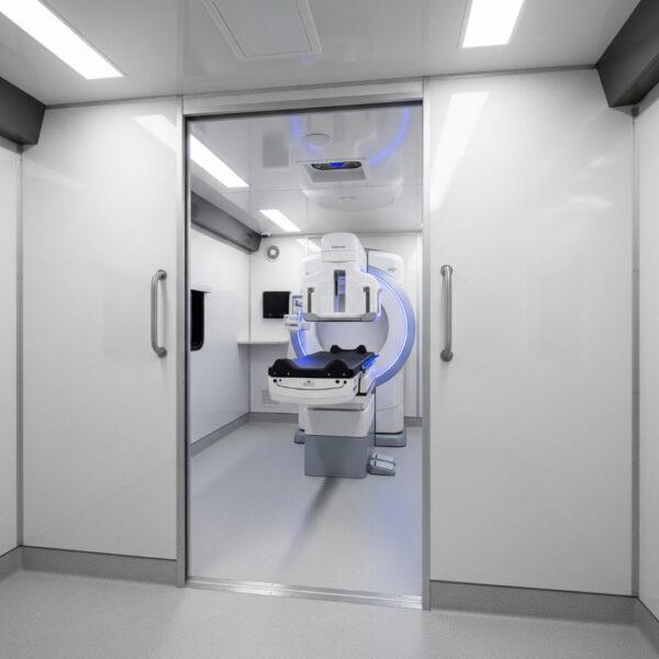 The interior of a mobile medical unit.