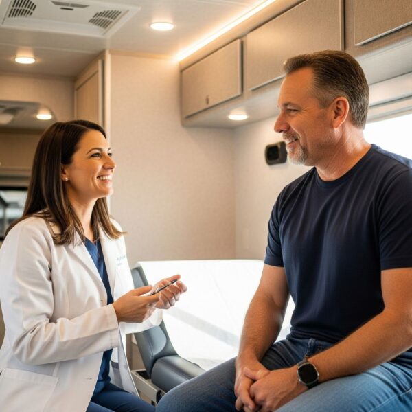 A mobile medical unit as an emergency response vehicle.