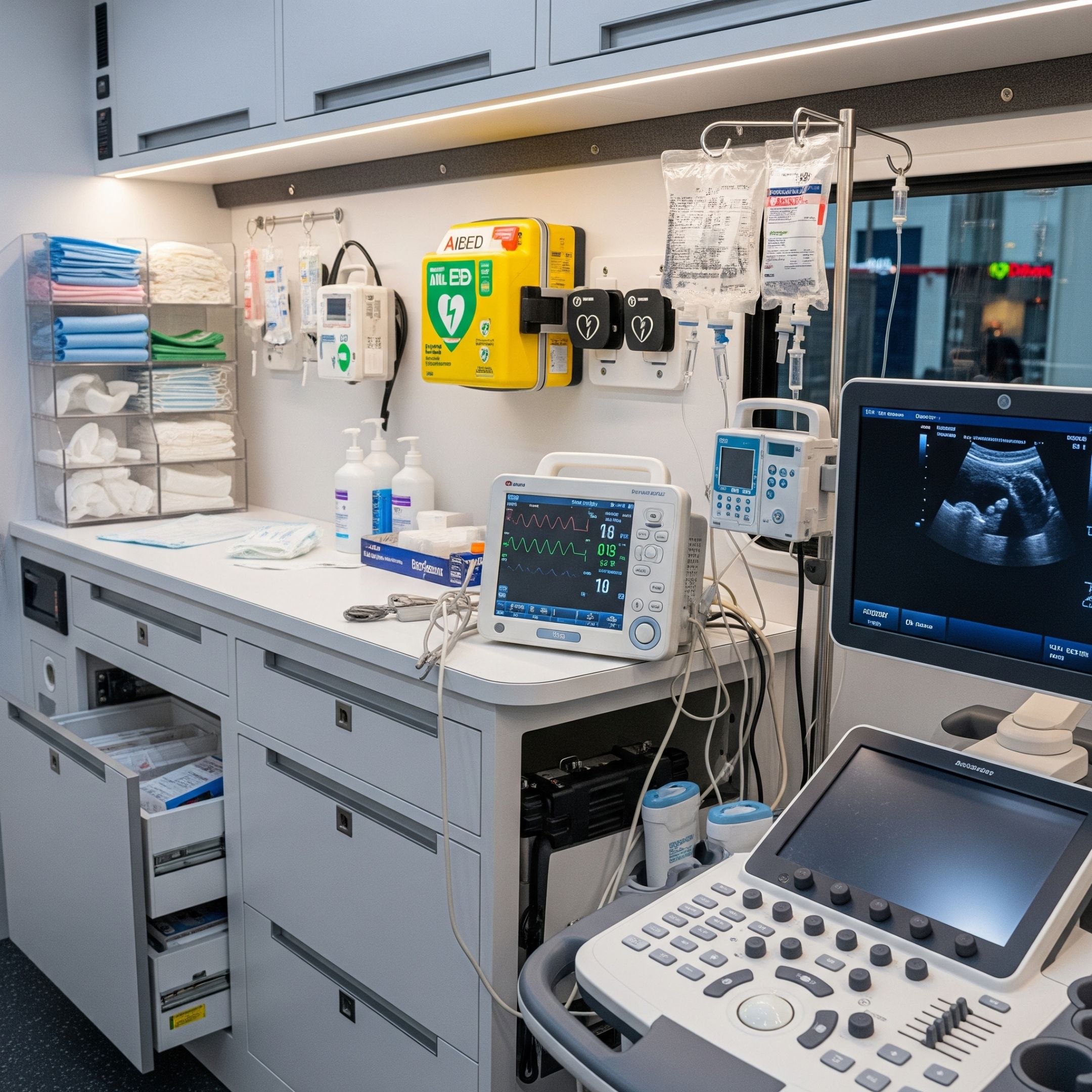 Advanced medical equipment inside one of our mobile specialty vehicles.