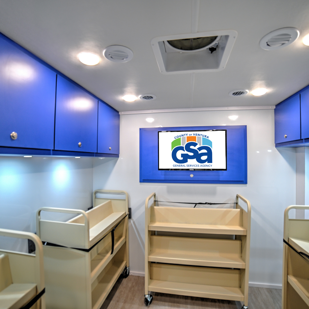 A branded mobile medical vehicle