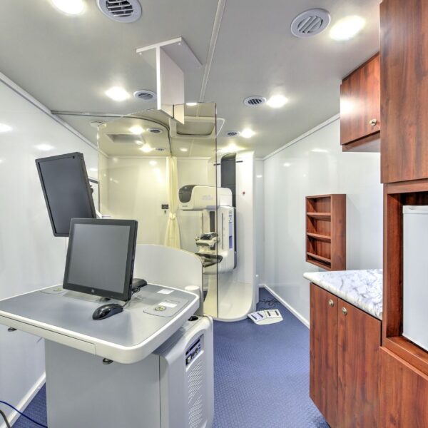 Interior of a mobile health vehicle