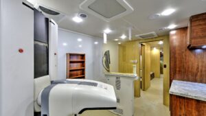 interior of mobile health vehicle